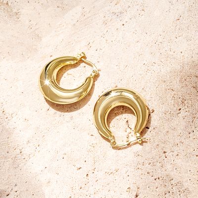 Hello You Huggie Hoops Gold